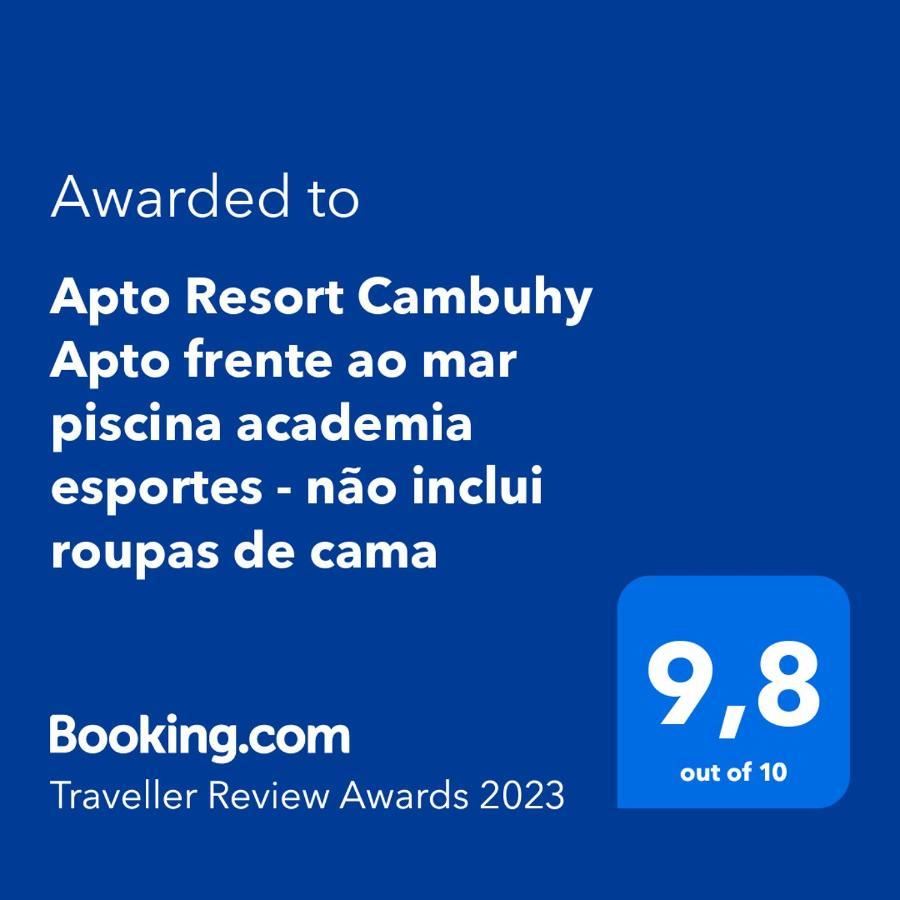 Resort Cambuhy Apto frente ao mar piscina academia esportes-não tem roupa cama e banho Matinhos Exterior foto